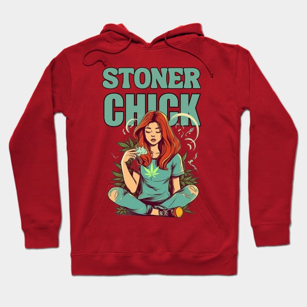 Stoner Girl Cannabis Hoodie by FrogandFog